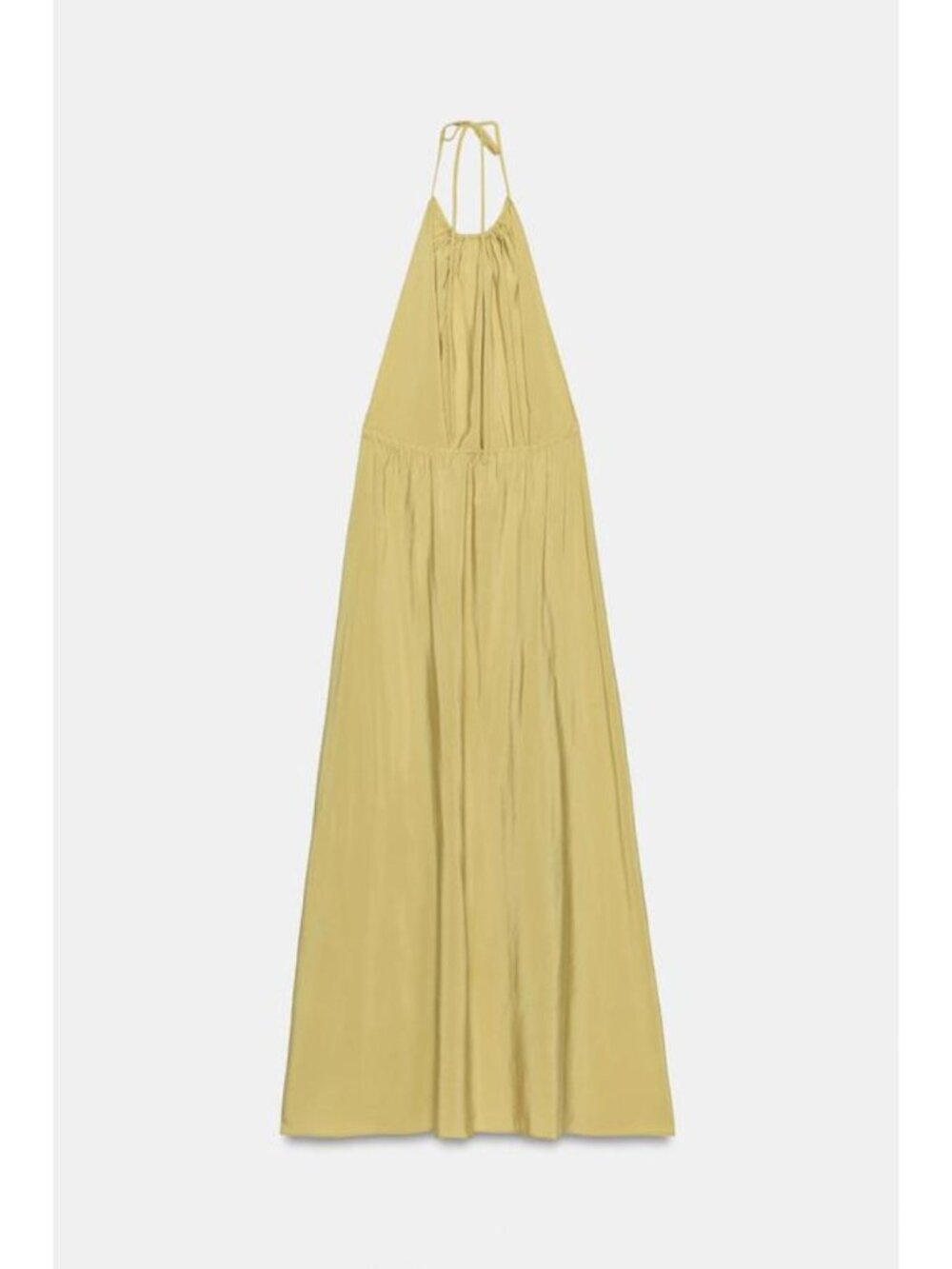 ZARA FLOWY HALTER DRESS - Picture 9 of 10